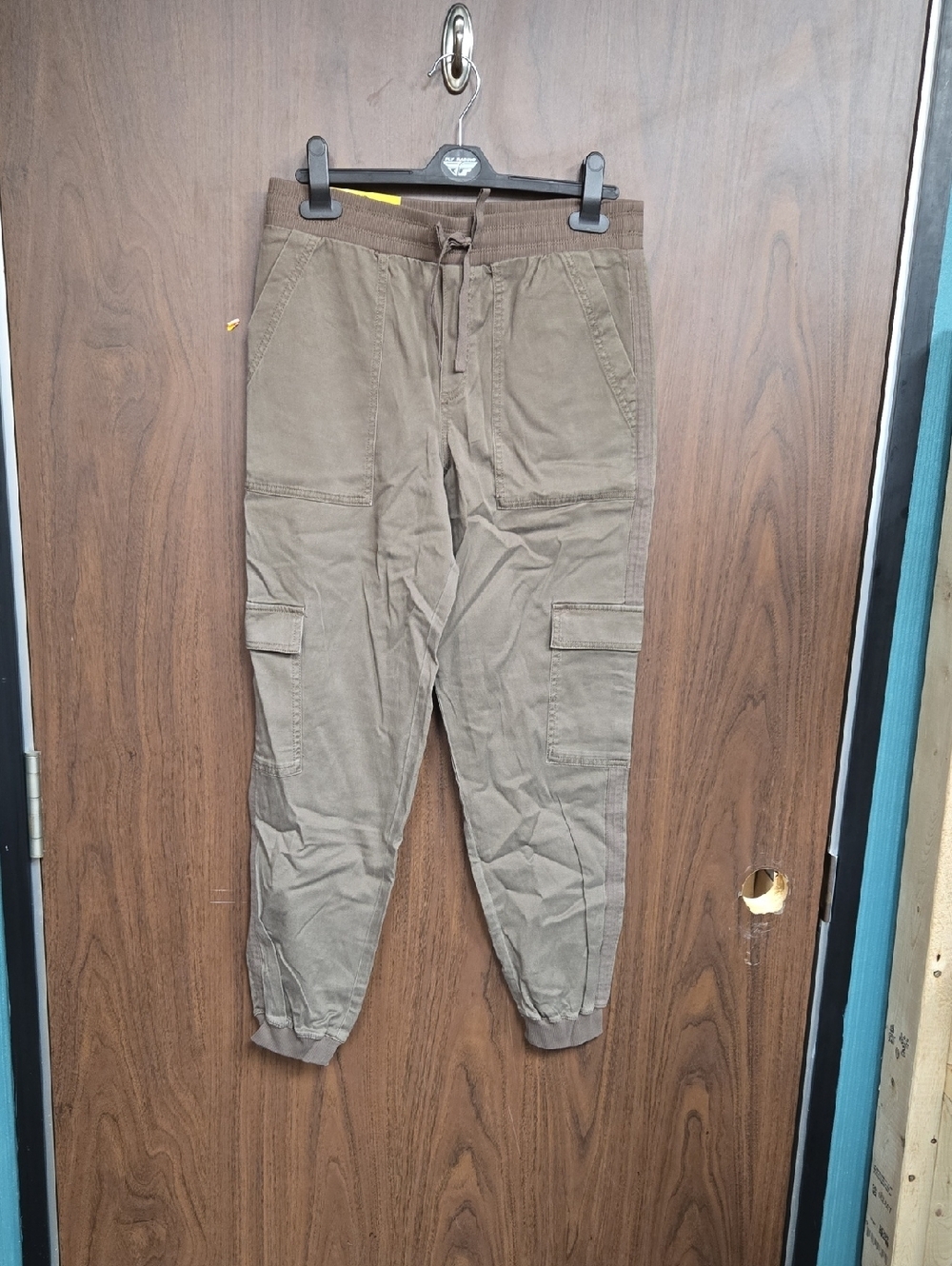 Splendid Size S Faded Brown High Waisted Cargo Jogger Pant